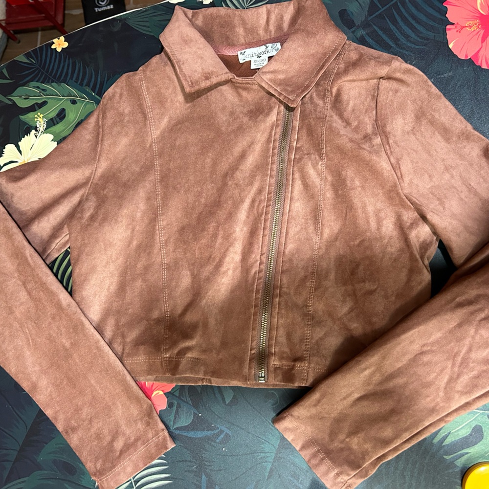 Knitworks Girls crop jacket NEW